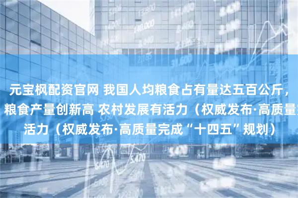 元宝枫配资官网 我国人均粮食占有量达五百公斤，农村改革进一步深化 粮食产量创新高 农村发展有活力（权威发布·高质量完成“十四五”规划）